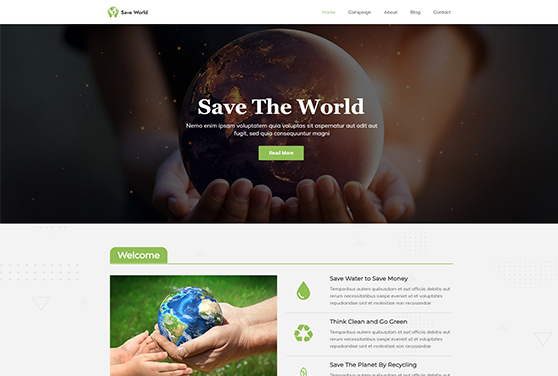 Save+The+World+WordPress+Theme